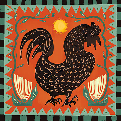 Folk Animals III Art Print by Omar Escalante