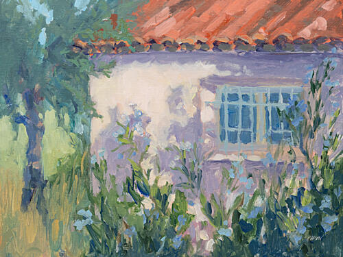 Shaded Villa Impressionniste reproduction