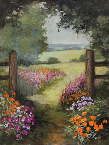 Pasture Path Impressionniste reproduction
