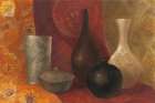 Patterned Vessels Art Print