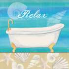 Seashells Bath I Art Print