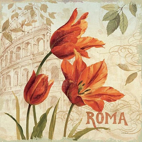 European Flowers I Art Print