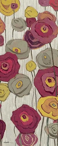 Lemongrass in Plum Panel II Art Print