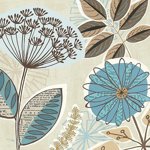 Funky Flowers IV Art Print by Pela Studio