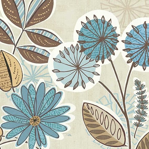 Funky Flowers V Art Print by Pela Studio