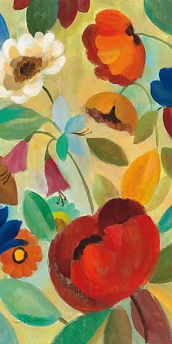 Summer Floral Panel II Art Print