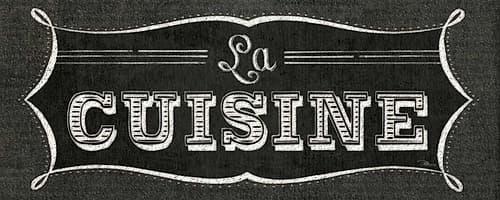 La Cuisine Chalk II Art Print by Pela Studio