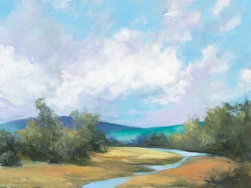 Hedgerow III Crop Landscape Print