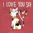 Happy Cats I Love You So Art Print