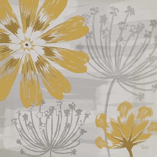 Flowers in the Wind I Art Print