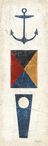 Nautical Symbols Panel III Art Print