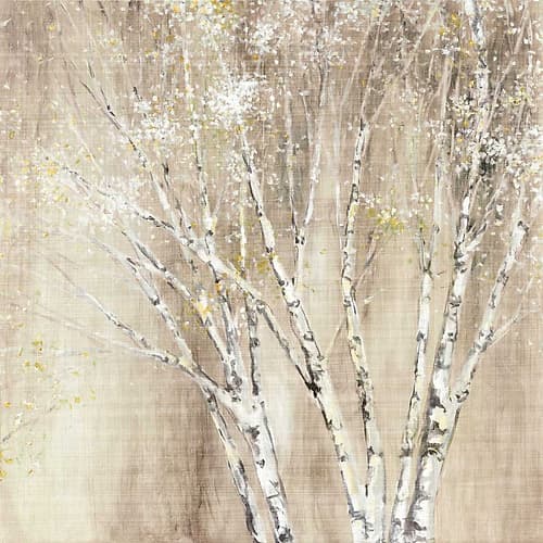 Blue Birch Neutral Nature Print