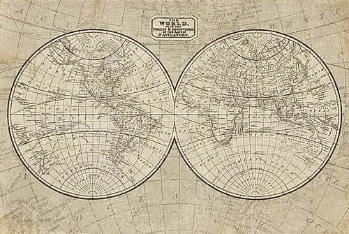 World Map Art Print