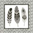 Geo Feathers IV  Art Print