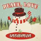 50s Christmas I Square Art Print
