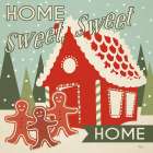 50s Christmas III Square Art Print