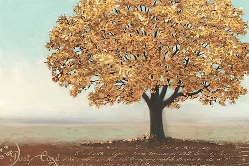 Gold Reflections I Landscape Landscape Print