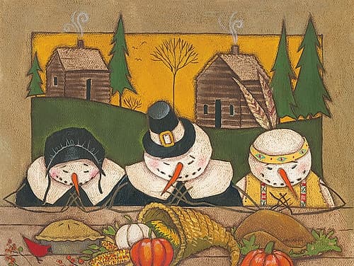 Seasonal Snowman XI Art Print