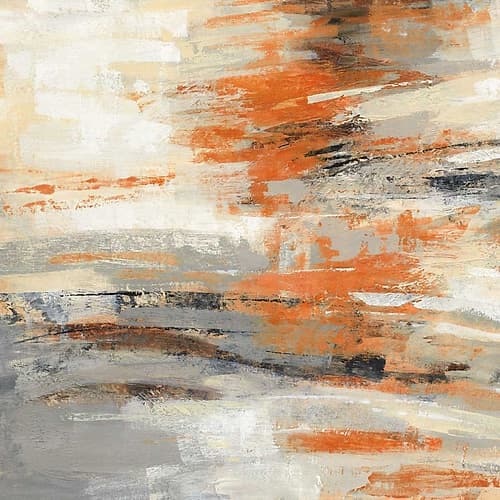 Golden Dust Crop Orange Art Print