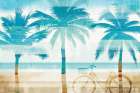 Beachscape Palms I Art Print