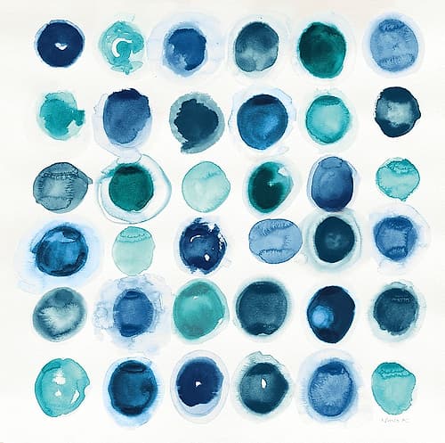 Roundabout Blue Art Print