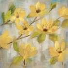 Golden Bloom II Neutral Art Print
