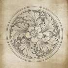 Rosette II Neutral Art Print