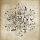 Rosette V Neutral Art Print