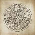 Rosette VIII Neutral Art Print
