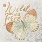 Textile Floral Butterfly IV Art Print