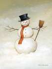 Deck The Halls Snowman Art Print
