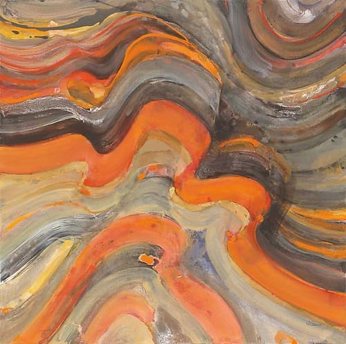 Floating Lava Art abstrait reproduction