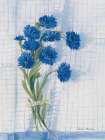 Cornflowers on Linen Art Print