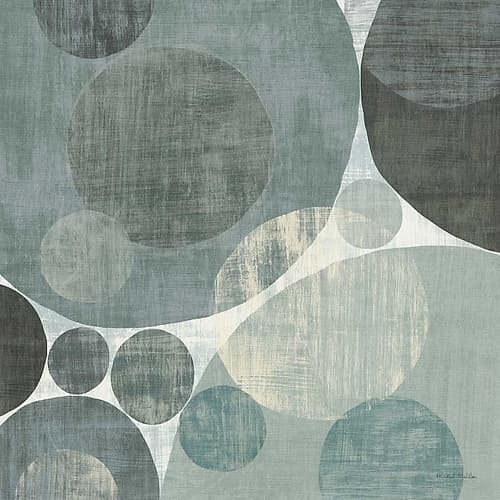 Circulation I Blue and Grey Art Print