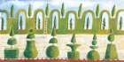 Topiary Garden Art Print