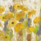 Floating Yellow Flowers V Art Print