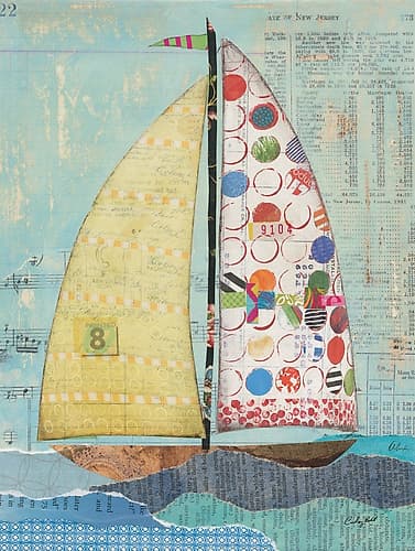 At the Regatta I Sail Art Print