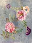Peonies and Paisley Art Print