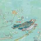 Birds of a Feather v2 with Teal Art Print