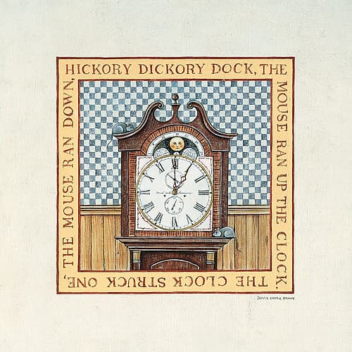 Hickory Dickory Dock Art Print