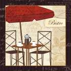 Petit Cafe II with Border Kitchen Print