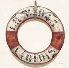 Nautical Lifebuoy Plain Art Print