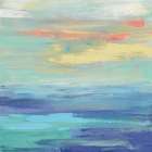 Sunset Beach II Bright Art Print
