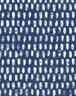 Mark Making Tile Pattern V Dark Blue Crop