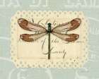 Mothers Treasure Dragonfly Stamp Art Print