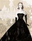 Couture Lady II Cream Art Print