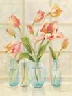 Tulips on Windowsill Art Print