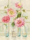 Dahlias on Windowsill Art Print