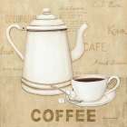 Coffee Cream Art Deco Print