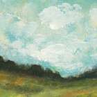 In the Field Square II Art Print